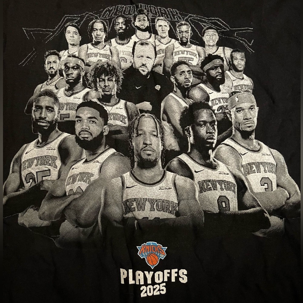 Brand New New York Knicks 2025 Playoffs Tee Shirt